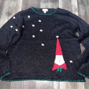 Northern isles XL, cute elf sweater , GUC